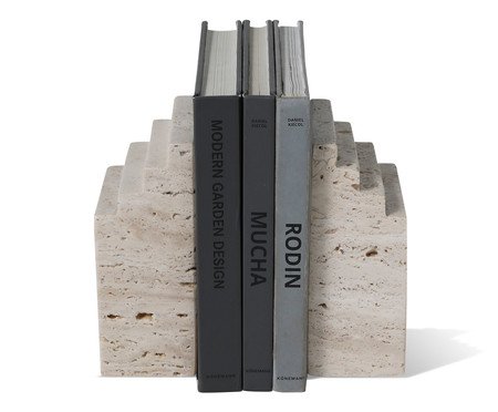 Aparador de Livros em Mármore Atlas Bege | Westwing