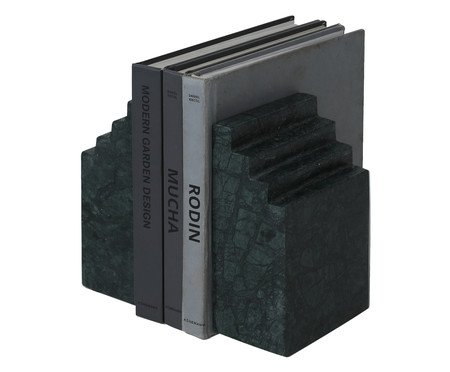 Aparador de Livros em Mármore Atlas Verde | Westwing