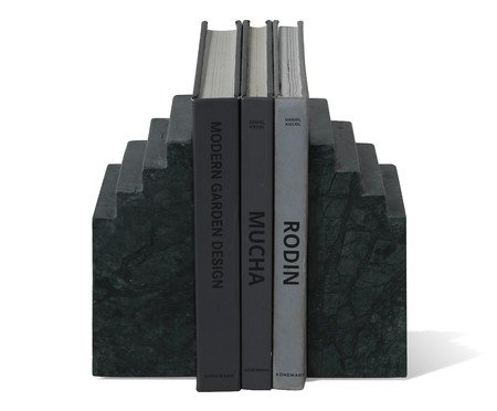 Aparador de Livros em Mármore Atlas Verde | Westwing