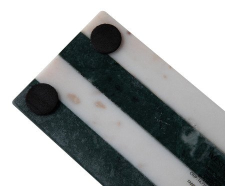 Tábua de Servir em Mármore Hera Branco e Verde | Westwing