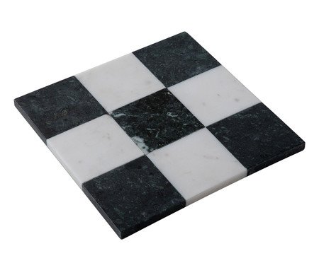 Tábua de Servir em Mármore Cronos Branco e Verde | Westwing