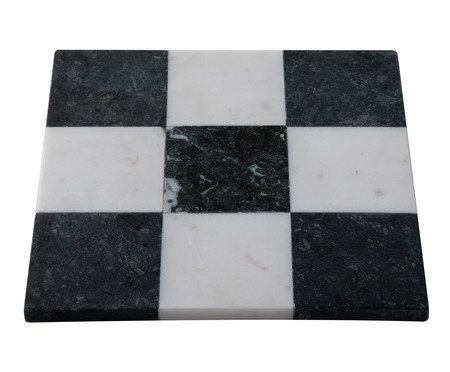 Tábua de Servir em Mármore Cronos Branco e Verde | Westwing