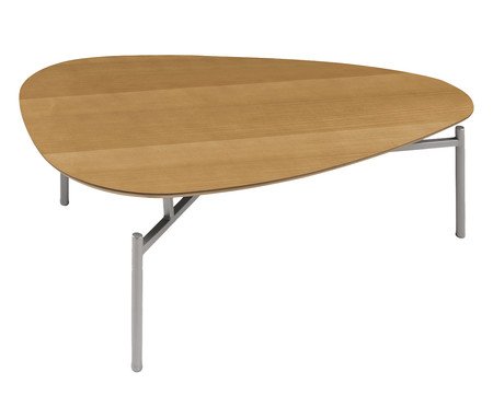 Mesa De Centro Doha Laminado Castanho