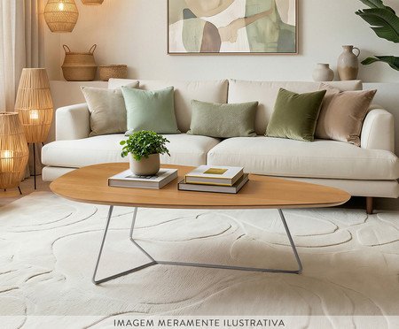 Mesa De Centro Cairo Laminado Castanho | Westwing