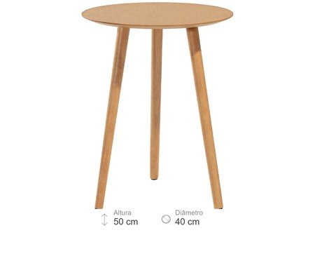 Mesa Lateral Neblina Castanho | Westwing