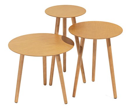 Mesa Lateral Neblina Castanho | Westwing