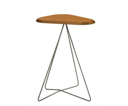 Mesa Lateral Liz Laminado Castanho | Westwing