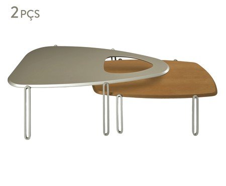 Conjunto Mesa De Centro Liz Tampo Laka | Westwing