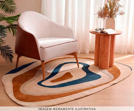 Tapete Gaudi Bege e Azul | Westwing