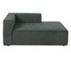 Sofá módulo com Chaise Direito Mensa Verde - Especial BAB, green | WestwingNow