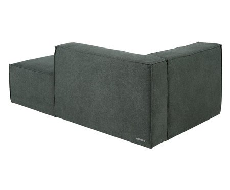 Sofá módulo com Chaise Direito Mensa Verde - Especial BAB | Westwing