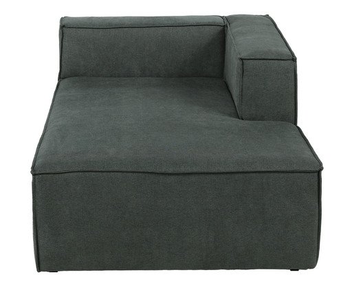 Sofá módulo com Chaise Direito Mensa Verde - Especial BAB, green | WestwingNow