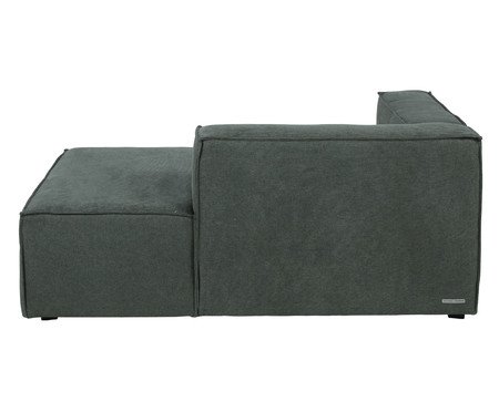Sofá módulo com Chaise Direito Mensa Verde - Especial BAB | Westwing