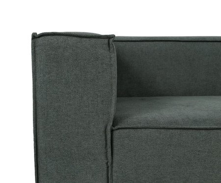 Sofá módulo com Chaise Direito Mensa Verde - Especial BAB | Westwing