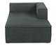 Sofá módulo com Chaise Direito Mensa Verde - Especial BAB, green | WestwingNow
