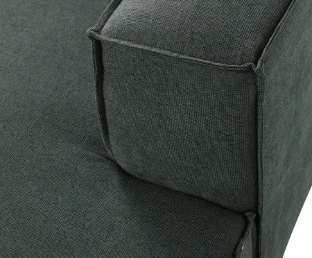 Sofá módulo com Chaise Direito Mensa Verde - Especial BAB | Westwing