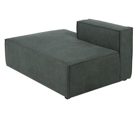 Sofá Módulo Mensa Encosto Parcial Direito Verde - Especial BAB | Westwing