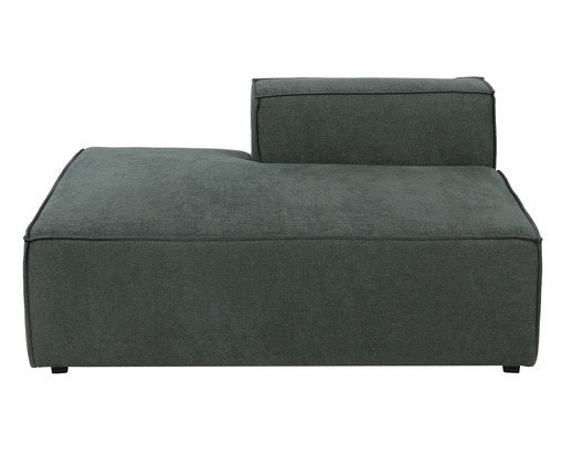 Sofá Módulo Mensa Encosto Parcial Direito Verde - Especial BAB, green | WestwingNow