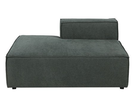 Sofá Módulo Mensa Encosto Parcial Direito Verde - Especial BAB | Westwing