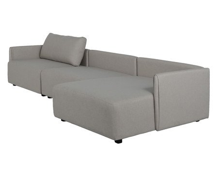 Sofá Toledo com Chaise Bege | Westwing