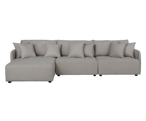 Sofá Toledo com Chaise Bege, multicolor | WestwingNow