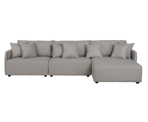 Sofá Toledo com Chaise Bege, multicolor | WestwingNow