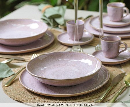 Jogo de Xícaras para Chá Bio Litchi Rosa | Westwing