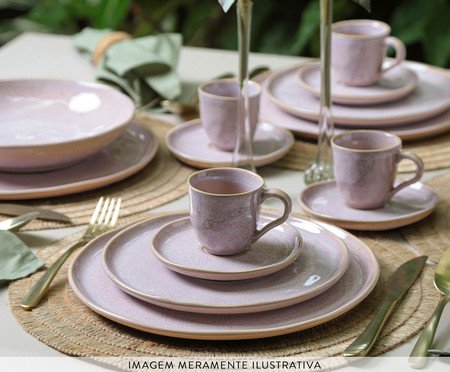 Jogo de Xícaras para Chá Bio Litchi Rosa | Westwing