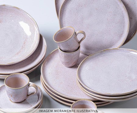 Jogo de Xícaras para Chá Bio Litchi Rosa | Westwing