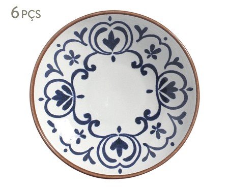 Jogo de Pratos Fundo Coup Stoneware Coimbra Abstrato | Westwing