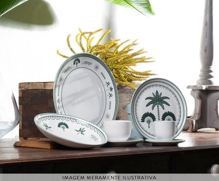 Jogo de Xícaras para Chá Coup Stoneware Exótica Floral | Westwing