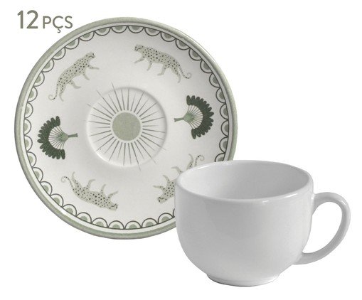 Jogo de Xícaras para Chá Coup Stoneware Exótica Floral, multicolor | WestwingNow