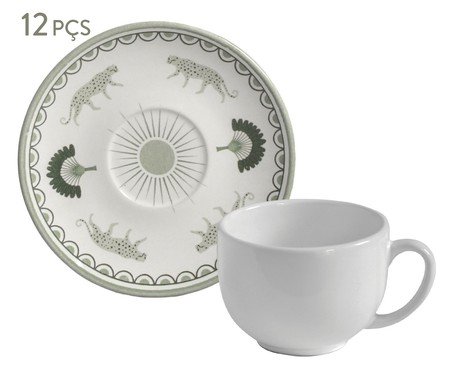 Jogo de Xícaras para Chá Coup Stoneware Exótica Floral | Westwing