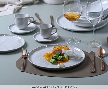 Jogo de Xícara para Café Bio Luz Cinza | Westwing