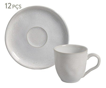 Jogo de Xícara para Café Bio Luz Cinza | Westwing