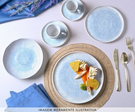 Jogo de Xícaras para Chá Bio Azura Azul | Westwing