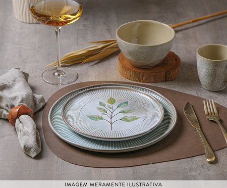 Aparelho de Jantar Bio Evergreen Floral - 16Pçs | Westwing