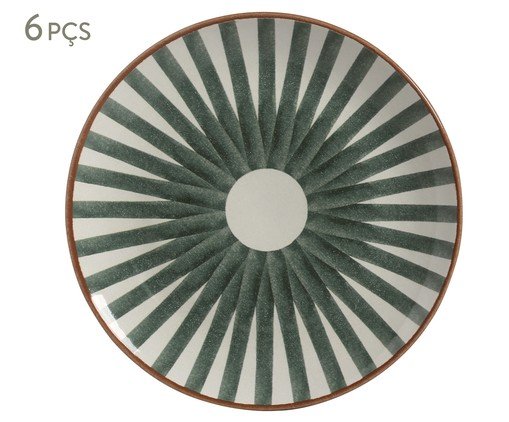 Jogo de Pratos Raso Coup Stoneware Equador Abstrato, multicolor | WestwingNow