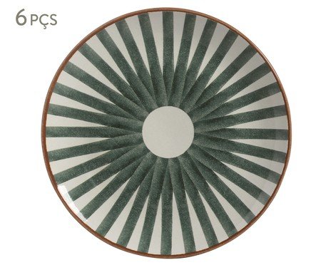 Jogo de Pratos Raso Coup Stoneware Equador Abstrato | Westwing