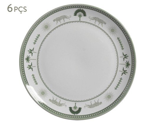 Jogo de Pratos Fundo Coup Stoneware Exótica Floral, multicolor | WestwingNow