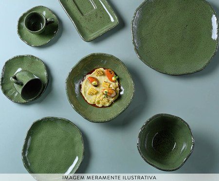 Jogo de Bowls Orgânico Eco Stone Jade Verde | Westwing