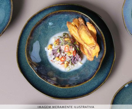 Aparelho de Jantar Bio Oceano Azul - 30Pçs | Westwing