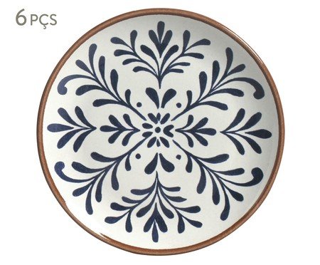 Jogo de Pratos para Sobremesa Coup Stoneware Coimbra Abstrato | Westwing