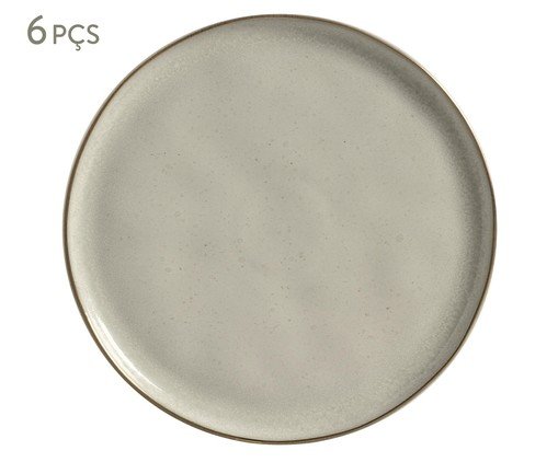 Jogo de Pratos para Sobremesa Bio Sol Gold Cinza, grey | WestwingNow