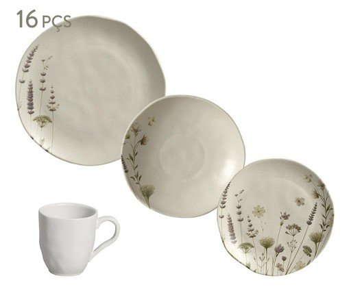 Aparelho de Jantar Lavanda Floral - 16Pçs, multicolor | WestwingNow
