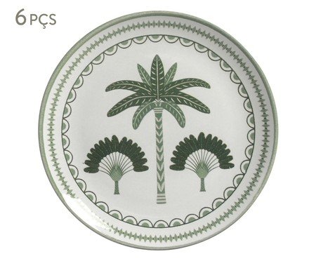 Jogo de Pratos para Sobremesa Coup Stoneware Exótica Floral | Westwing