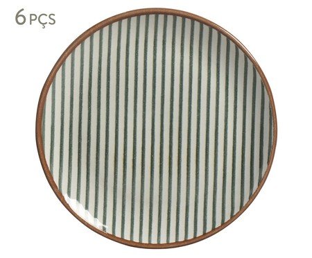 Jogo de Pratos para Sobremesa Coup Stoneware Equador Abstrato | Westwing