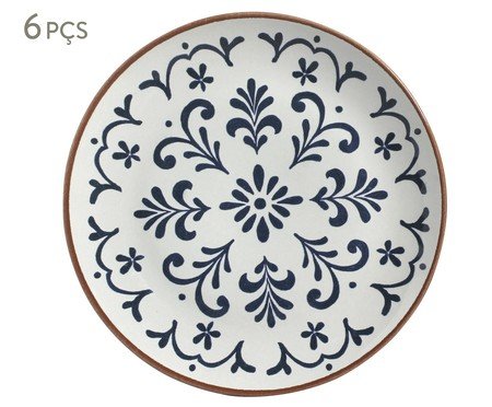 Jogo de Pratos Raso Coup Stoneware Coimbra Abstrato | Westwing