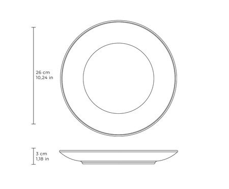 Jogo de Pratos Raso Coup Stoneware Trópico Abstrato | Westwing