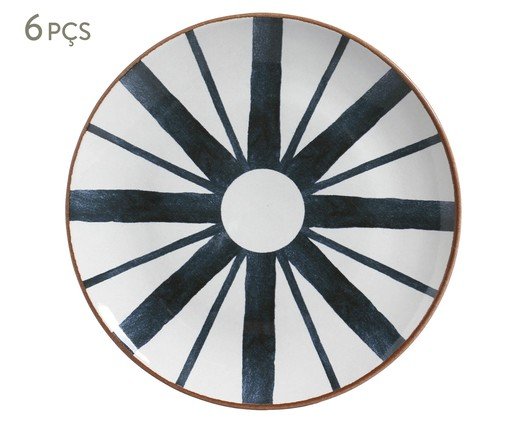 Jogo de Pratos Raso Coup Stoneware Trópico Abstrato, multicolor | WestwingNow